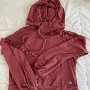 Alo Yoga Maroon Hoodie